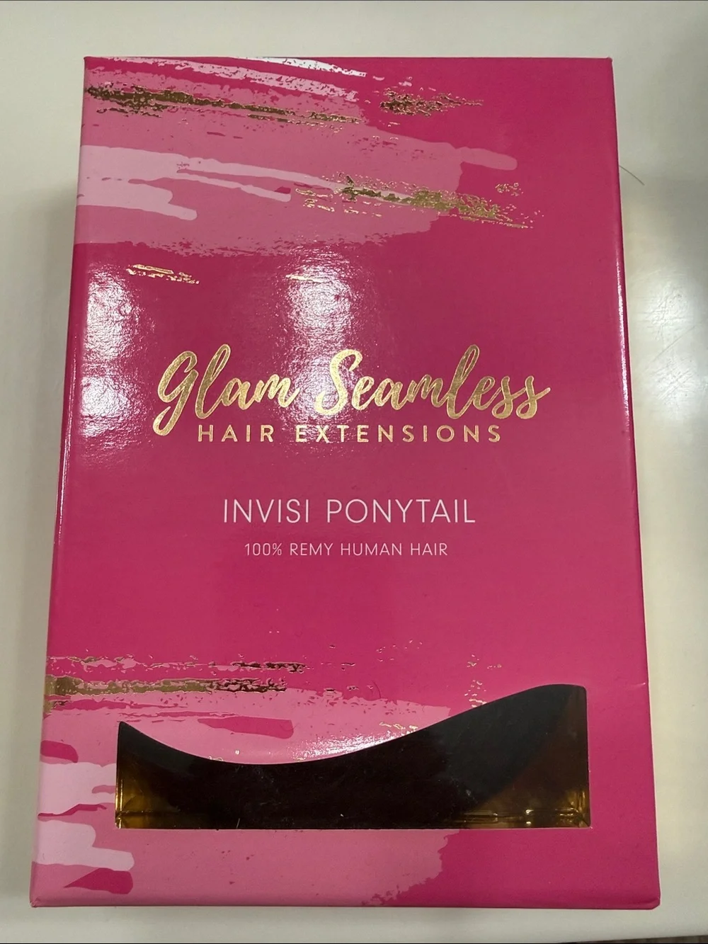 Invisi Ponytail - Pink 100% Remy Human Hair